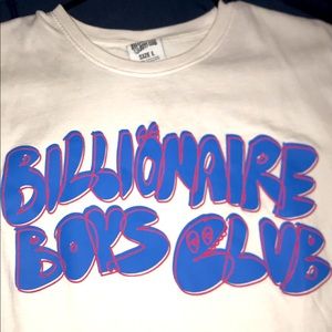 Billionaire boys club bubble letter tee.